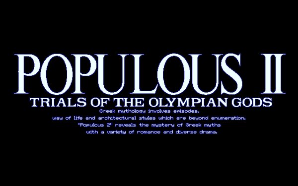 Populous II: Trials of the Olympian Gods: Expert