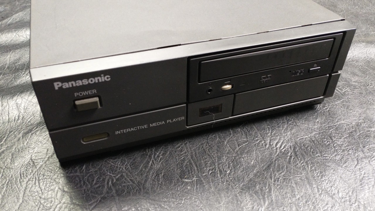 Panasonic interactive media player with control buttons.