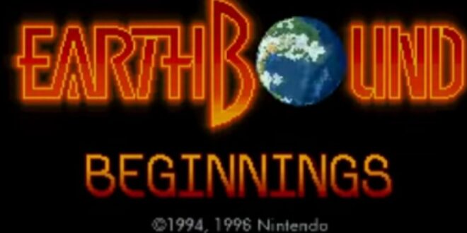 EarthBound Beginnings video game title screen