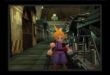 Cloud Strife in Final Fantasy VII in a dark setting