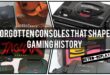 Historical video game consoles that impacted gaming.