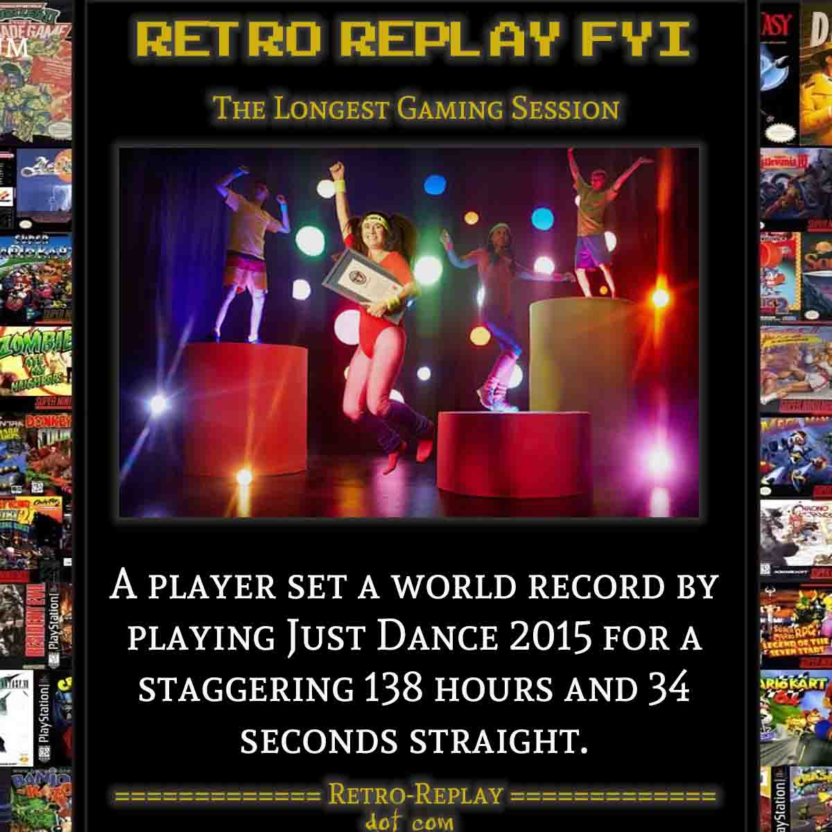 Celebration of a world record gaming session
