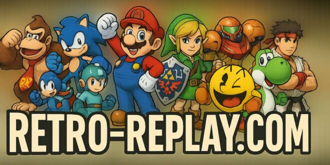 retro replay logo