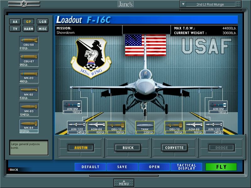 Jane's Combat Simulations: USAF - United States Air Force - Image 5