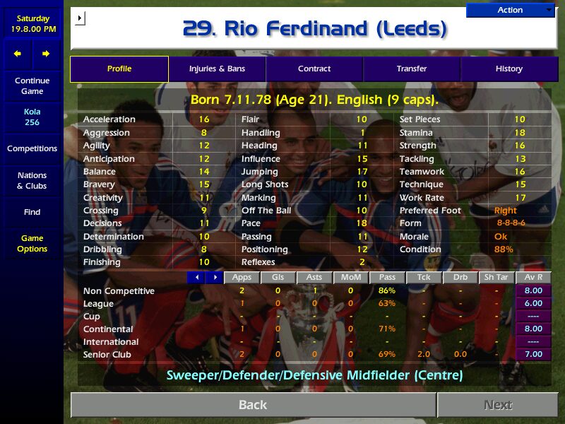 Championship Manager: Season 00/01 - Image 6