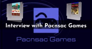 Pacnsac Games interview featuring classic game covers.