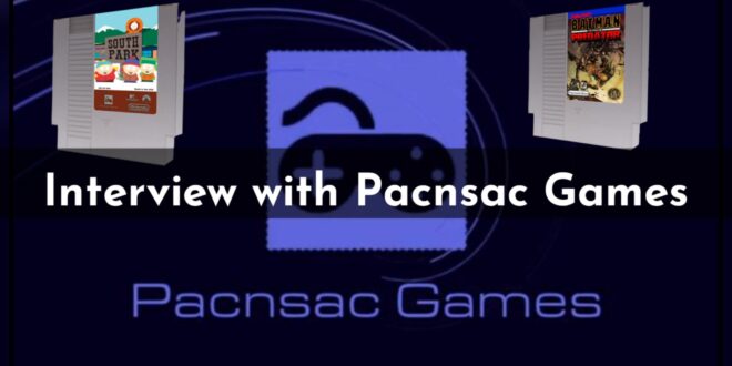Pacnsac Games interview featuring classic game covers.