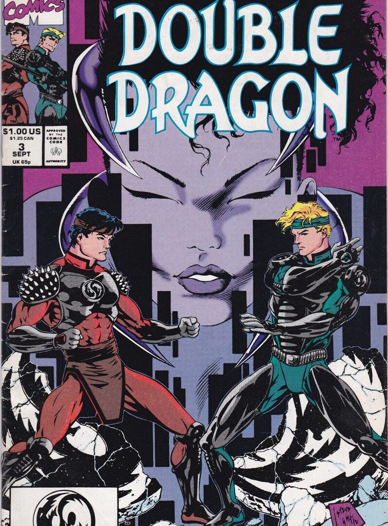 Action-packed comic cover featuring two dragons battling.