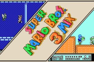 Gameplay scenes from Super Mario Bros. 3 Mix