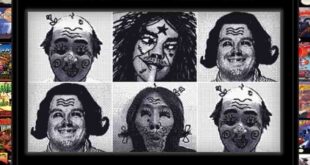 Creepy faces from Game Boy Camera's hidden feature.
