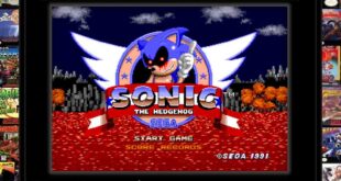Sonic the Hedgehog game cover with retro modding theme.