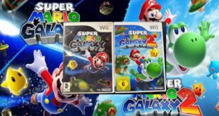 Super Mario Galaxy game covers with characters.