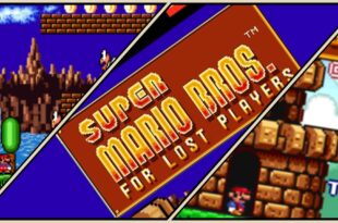 Super Mario Bros. gameplay featuring classic characters.