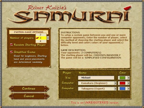 Reiner Knizia's Samurai - Image 2