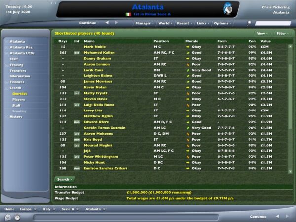 Worldwide Soccer Manager 2006 - Image 4