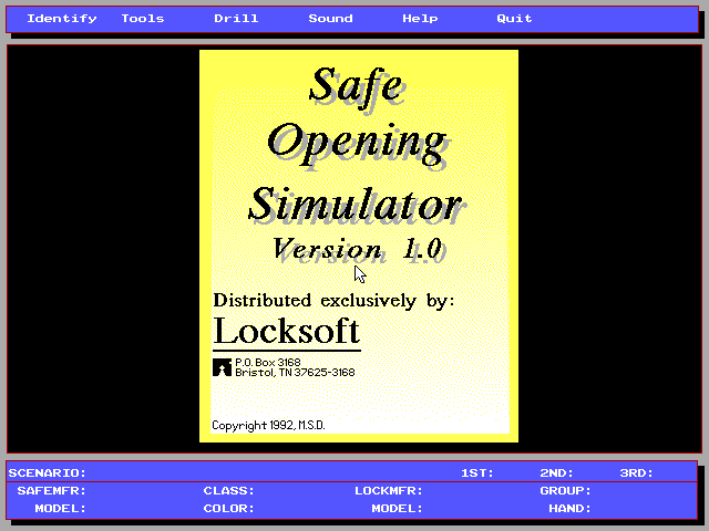Safe Opening Simulator