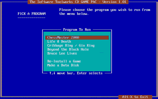 The Software Toolworks CD Game Pack