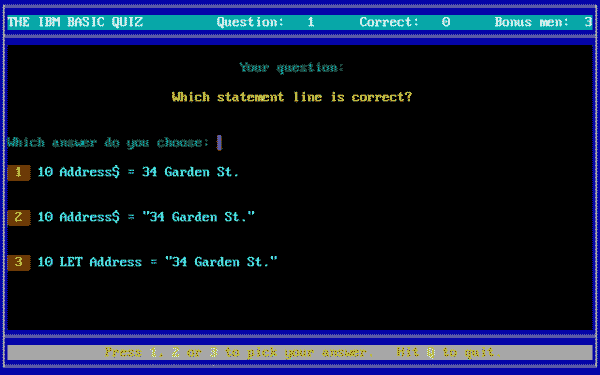 The IBM BASIC Quiz - Image 2