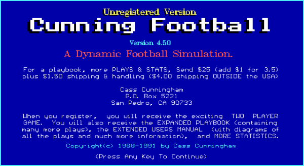 Cunning Football