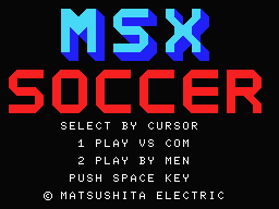 MSX Soccer