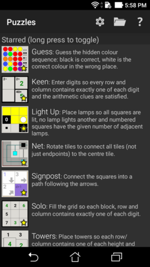 Simon Tatham's Portable Puzzle Collection