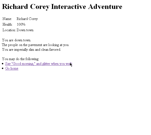 Richard Corey Interactive Adventure - Image 3