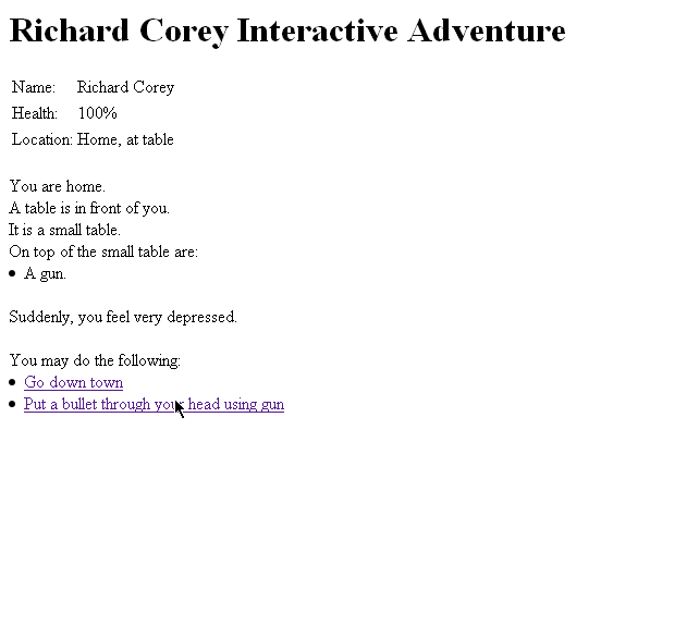 Richard Corey Interactive Adventure - Image 2