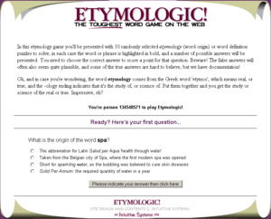 Etymologic!