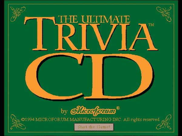 The Ultimate Trivia CD