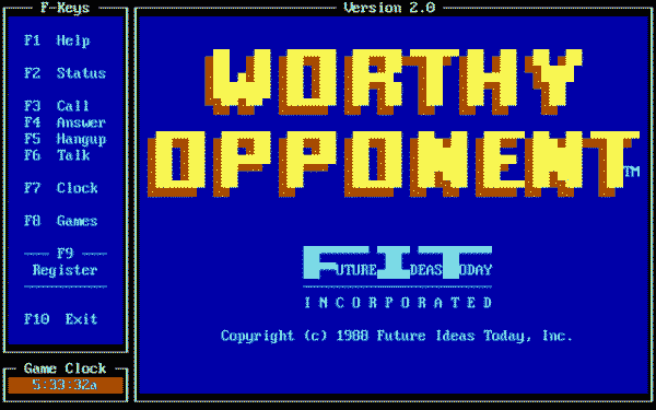 Worthy Opponent