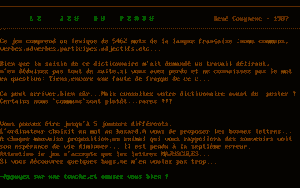 Jeu du Pendu, Le