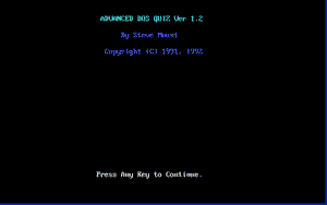 Advanced DOS Quiz