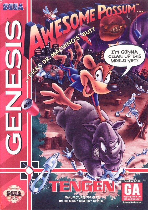 Awesome Possum Kicks Dr. Machino's Butt