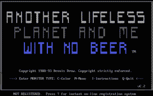 Another Lifeless Planet and Me With No Beer