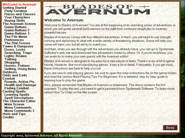 Blades of Avernum