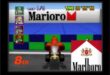 Racing game screen showing player in eighth place