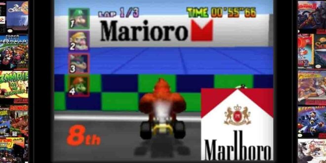Racing game screen showing player in eighth place