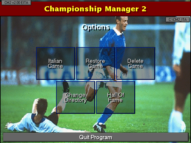 Championship Manager 2: The Italian Leagues Season 96/97 — screenshot 1