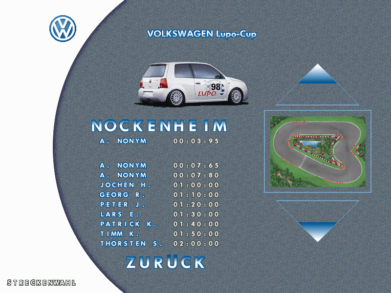 VW Lupo Cup — screenshot 1