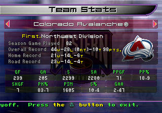 NHL Blades of Steel 2000 ā screenshot 2