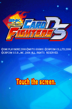SNK vs. Capcom: Card Fighters DS — screenshot 1