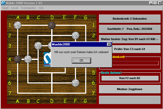 Computer Mühle — screenshot 2