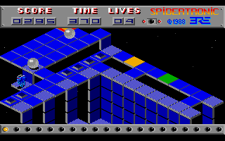 Spidertronic gameplay on Amiga
