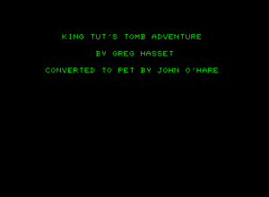 King Tut's Tomb Adventure