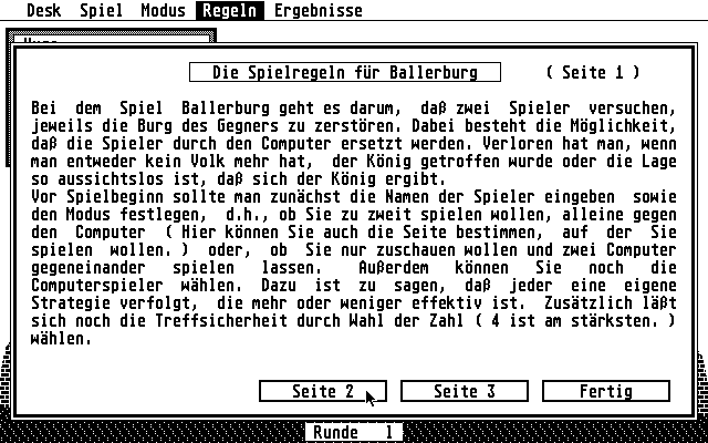 Ballerburg — screenshot 1