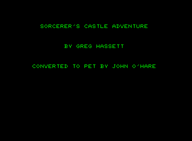 Sorcerer's Castle Adventure