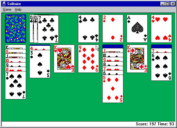 Microsoft Windows 95 (included games) — screenshot 1