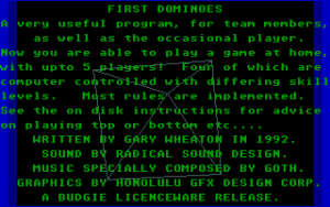 First Dominoes