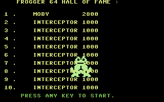 Frogger 64 — screenshot 1