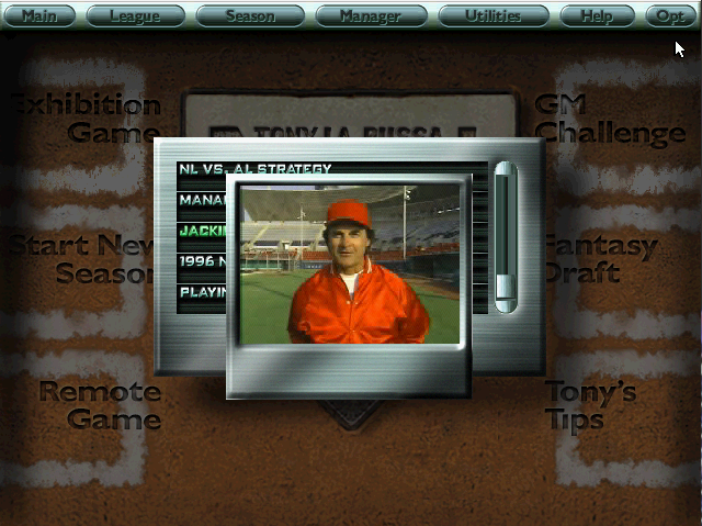 Tony La Russa Baseball 4: 1997 Edition — screenshot 1
